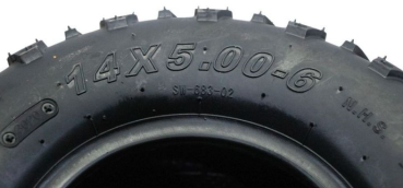 Preview: Reifen für Nitro E-Buggy Gokid   14x4.10-6 vorne   14x5-6 hinten